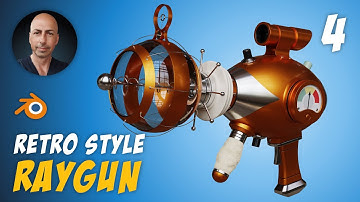 Retro Style Ray Gun - Part 4 - Blender Tutorial For All Levels