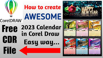 How to Make Awesome Calendar in Corel Draw | Free CDR File