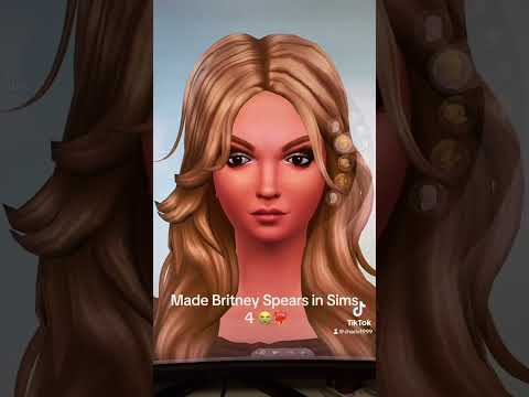 I made Britney Spears in Sims 4 😭🤣 (video is from my TikTok account)