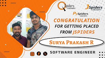 My Honest Placement Journey from QSpiders/JSpiders/PYspiders Chromepet Chennai | SOFTWARE ENGINEER