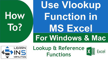 How to use Vlookup function in Microsoft Excel | Learn in 5 Minutes