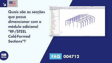 [EN] [PT] FAQ 004712 | Quais são as secções que posso dimensionar com o "RF‑/STEEL Cold-Formed Se...