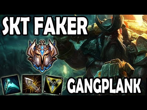 league of legends championship skins Faker Gangplank vs Qiyana [ MID ] Lol Korea High ELO