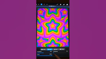 Satisfying Glitchy Art 💫▪︎ 🌈 Digital Art in Procreate #Shorts ▪︎ Rainbow Star Pattern #digitalart