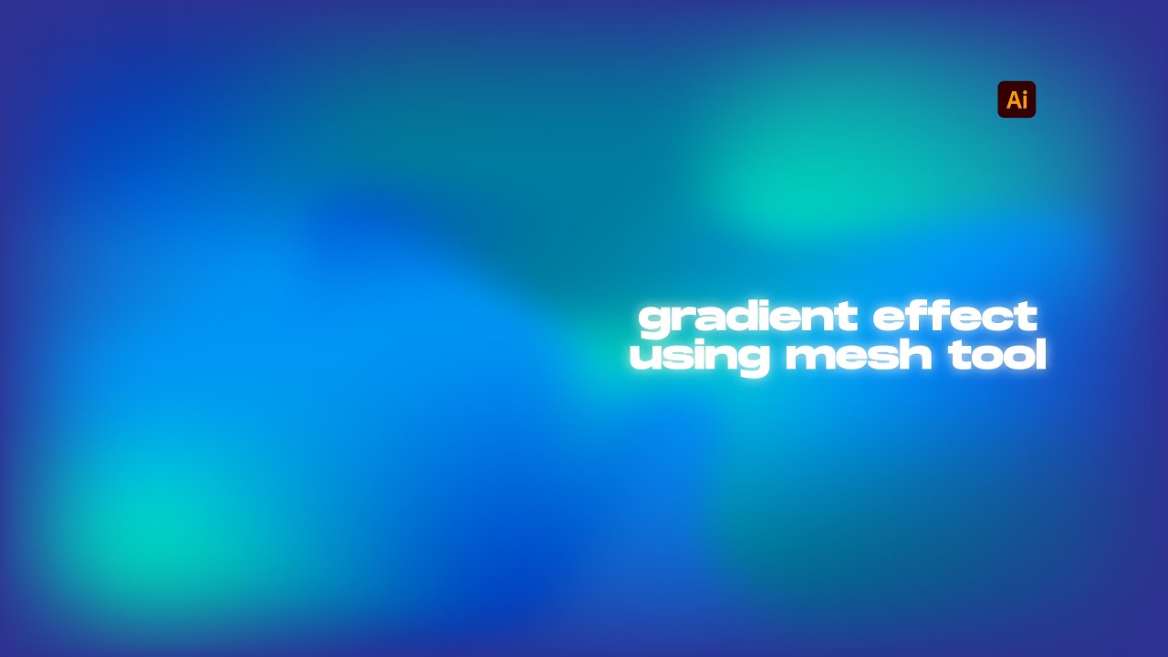 How to Add Gradient Colours using the Mesh Tool in illustrator - YouTube