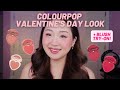 *NEW* COLOURPOP HEART BLUSH SWATCHES & TRY ON | VALENTINE’S THEMED LOOK 💖🥰| Stacy Chen