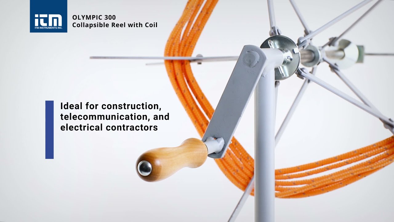 Olympic 300 Collapsible Reel with Coil: Practically dispense flexible materials