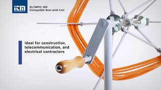 Olympic 300 Collapsible Reel with Coil: Practically dispense flexible materials