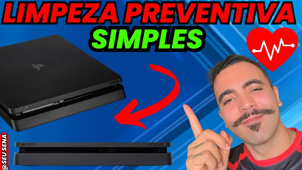 FÁCIL | Como Limpar o PS4 Slim Sem Abrir o Console | Limpeza Preventiva PS4 | Método Simples