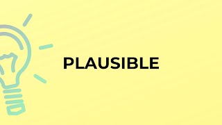 What is the meaning of the word PLAUSIBLE?