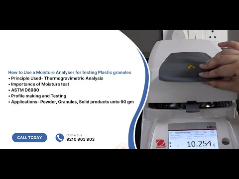 How to Use a Moisture Analyser for Testing Plastic Granules | Presto Demo