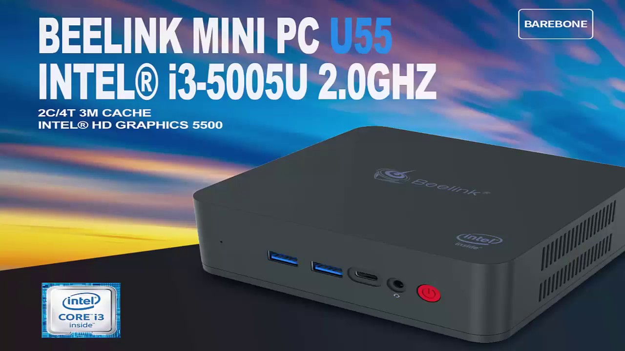 Mini PC Beelink u55 i3 port review and specification YouTube