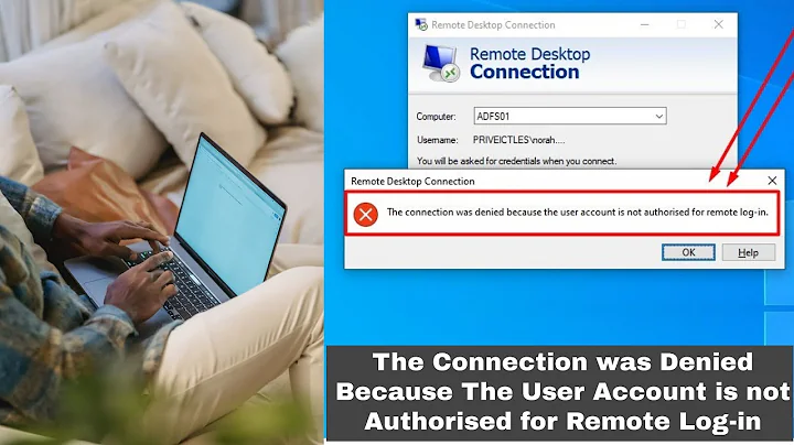 Remote Desktop Connection - The Connection was Denied Because the User Account is not Authorized