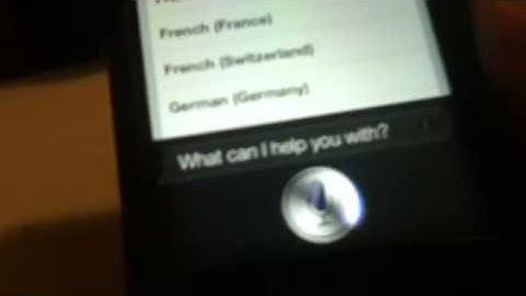 iPhone 4S how to change Siri voice or accent