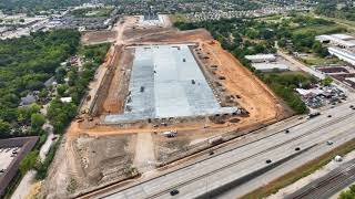 Completed Slab Pour at Post Oak in Houston, TX