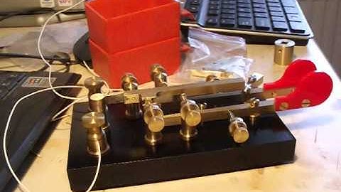 Morse Code Key. The Robley and Tough Piergraph No..2 Key