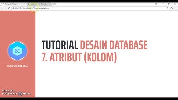 Tutorial Desain Database 7 Atribut atau Kolom Basis Data