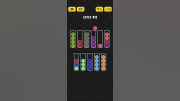 Ball Sort - Color Puzzle Game - Level 912 - Walkthrough SOLVED by RobotPlayer AI!!!