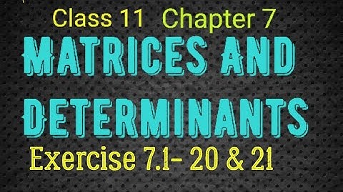 Class 11/Matrices And Determinants/Exercise 7.1-20 & 21/MathMagicTamil