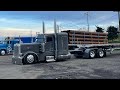 Flat bedding in circles | pnw trucking 2022 Peterbilt 389