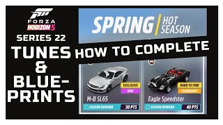 Forza Horizon 5 Series 22 Spring How to Complete Tunes & Blueprints