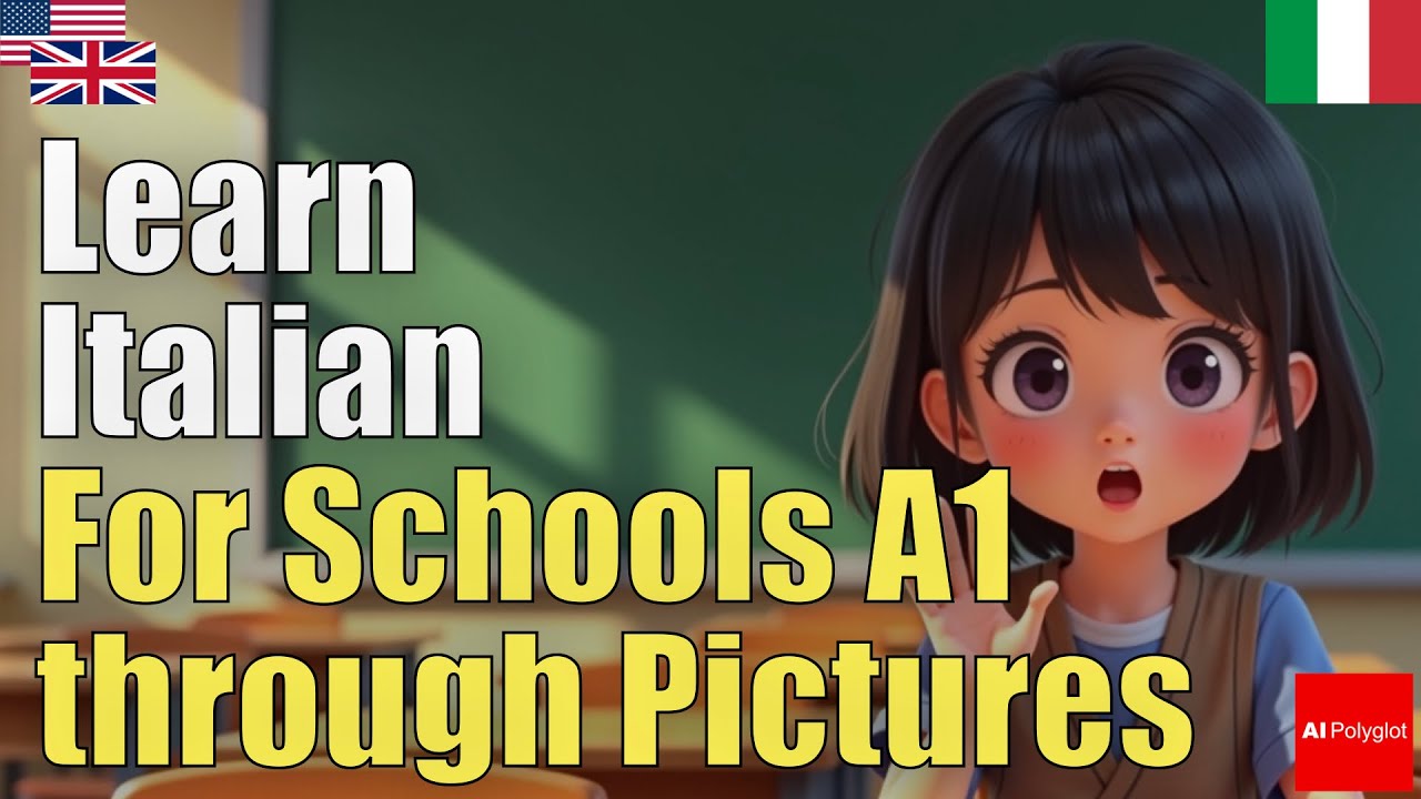 Learn Italian through pictures for A1 school | Natural Listening | Must-Know