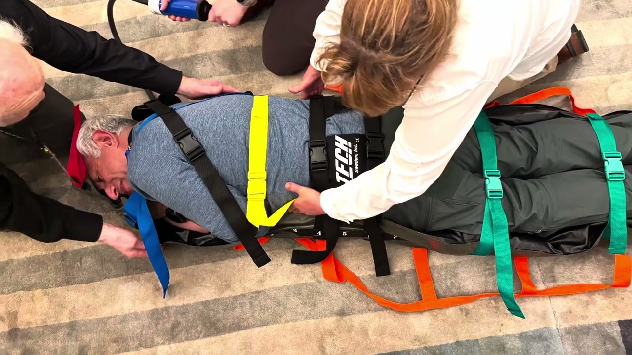 Vacuum Stretcher Transporting Casualty In Lateral Trauma Position