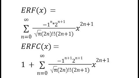 FACTDOUBLE ERF ERFC Taylor Maclaurin SERIESSUM LINEST Polynomial Regression Google Sheets or Excel