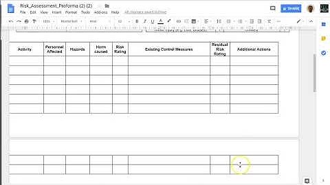 Resize an off or outside page table in Google Docs