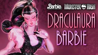 I made a VINTAGE DRACULAURA DOLL! 💗🦇  [ MONSTER HIGH x BARBIE