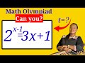 Solve 2^x − 1 = 3x + 1 | Step-by-Step Exponential Equation Solution (Easy Method)