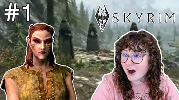 Escaping A DRAGON?! | Skyrim [Part 1] | First Playthrough