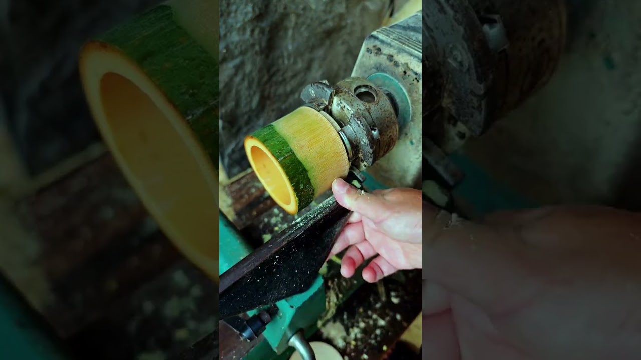 Make bamboo cups every day 