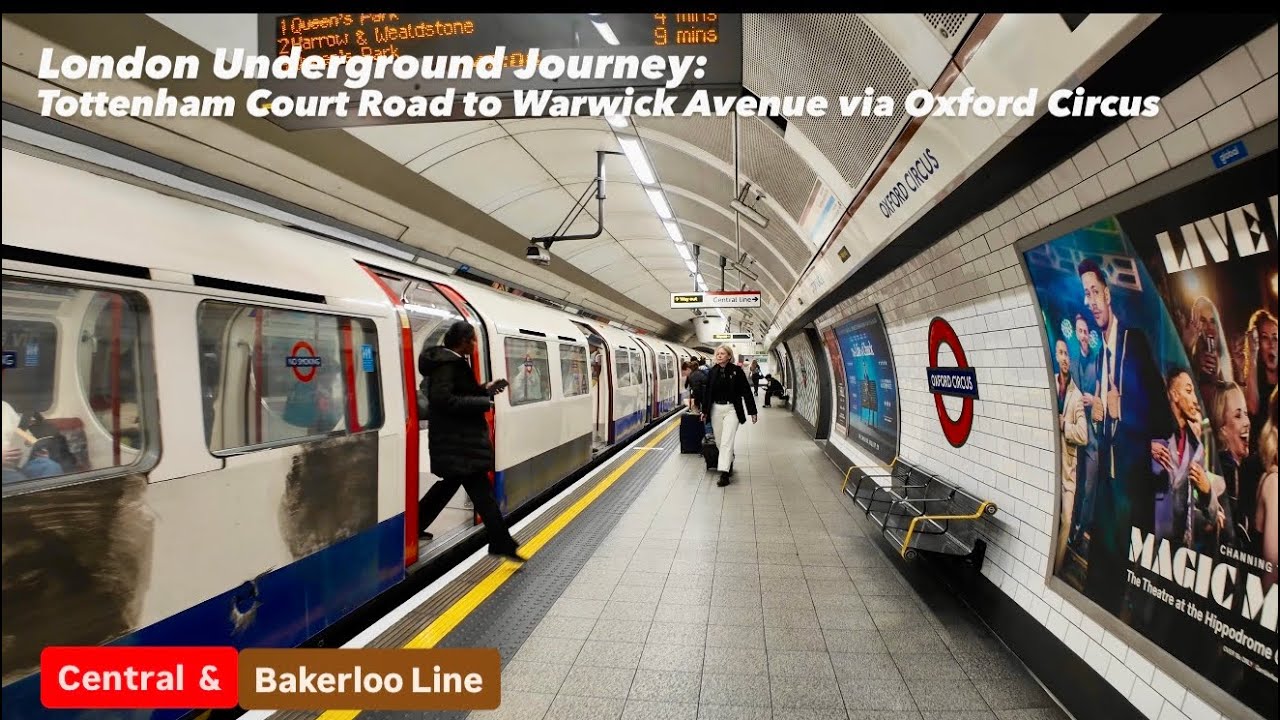 Play: London Underground Journey: a calm Tube ride from Tottenham Court Road to Warwick Avenue
