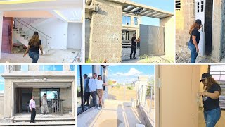 CONSTRUCTION UPDATE🙂 || We Finally Have a FENCE, GATE, GYPSUM, SQ, DOORS, LIGHTS || TIFINE WISE