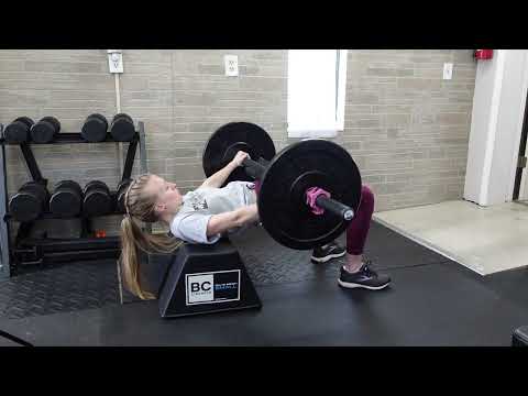Barbell hip thrust w/ pulse