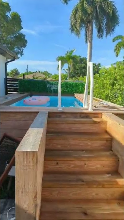 Modern Aboveground Pool Build
