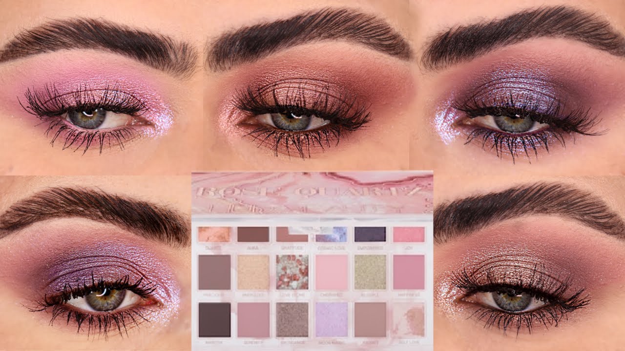 HUDA BEAUTY ROSE QUARTZ EYESHADOW PALETTE REVIEW - YouTube HUDA BEAUTY ROSE QUARTZ EYESHADOW PALETTE REVIEW - YouTube