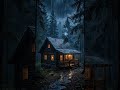 Rainstorm on Forest Cabin Roof | Relaxing Sleep Ambience