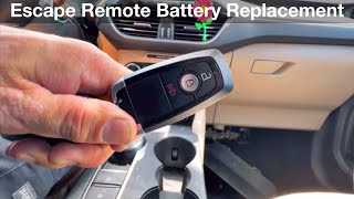 2020 - 2023 Ford Escape Remote Battery Replacement / key fob batteries