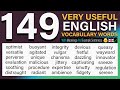 149 VERY USEFUL English Vocabulary Words with Meanings and Phrases | Improve Your English Fluency