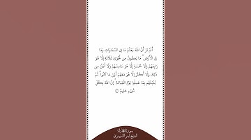 تلاوة في دقيقة سورة المجادلة الآية ٧ الشيخ ياسر الدوسري