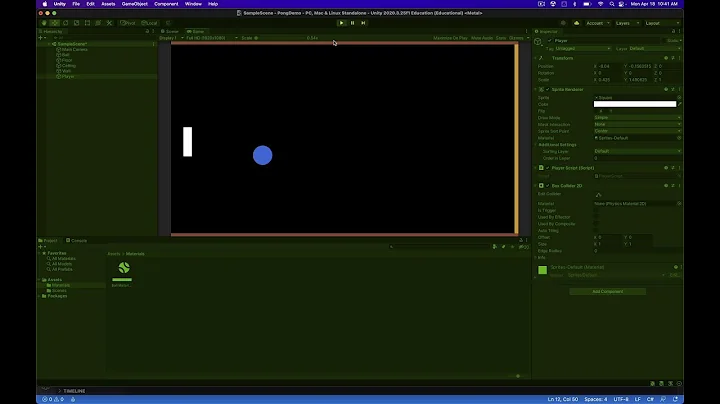Pong Demo Part 1