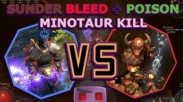 [3.0] Path of Exile | Sunder Poison Bleed Berserker | Minotaur Kill