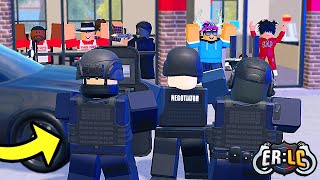 Restaurant HELD AT GUNPOINT AND ROBBED!  ERLC Roblox Liberty County