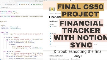 CS50 Final Project: Personal Finance Tracker + Notion Sync