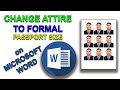 CHANGE ATTIRE TO FORMAL ON MICROSOFT WORD | RUSH ID PASSPORT