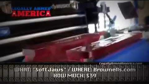 "Soft Jaws" provide ultimate gun barrel protection for your vise!