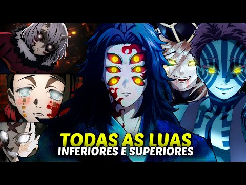 QUEM SÃO OS ONIS DE DEMON SLAYER RESUMO MUZAN, LUAS SUPERIORES E LUAS  INFERIORES DE DEMON SLAYER 