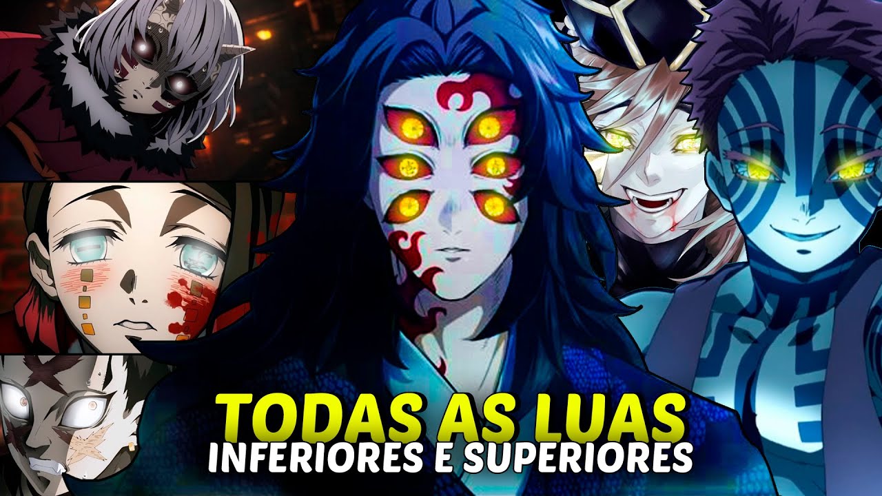 6 LUAS SUPERIORES: OS DEMÔNIOS MAIS FORTES DE DEMON SLAYER (Kimetsu no Yaiba)  